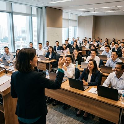 AI Quotient Training Program — five modules delivered inside live work